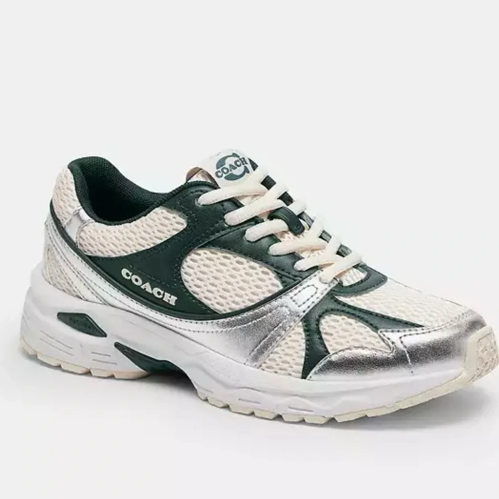 Coach Green and Silver Sneakers